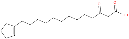 13 (1 cyclopentenyl) 3 oxo tridecanoic acid
